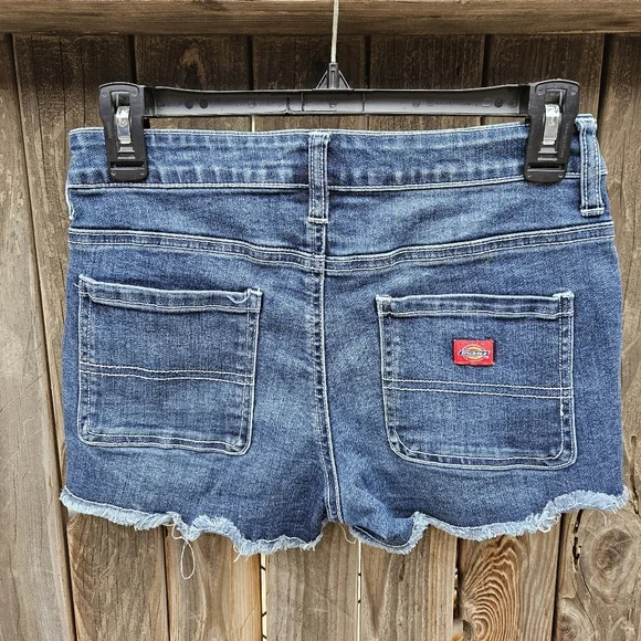 Dickies Denim Blue Women's Shorts Size 16 - Picture 15 of 15